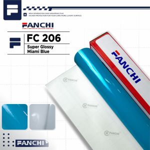 152Cm Sticker FANCHI FC206 Super Gloss Miami Blue Glossy / Meter