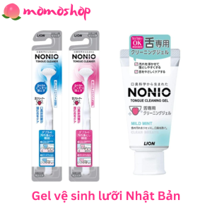 Vệ sinh lưỡi gel làm sạch lưỡi gel chà lưỡi NONIO Nhật Bản - diệt khuẩn khử hôi miệng hương thơm bạc hà tươi mát