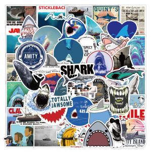 50pcs JAWS movie fans Vinyl Decal graffiti STICKERS bomb for laptop fridge luggage & etc