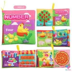 BU หนังสือผ้า พร้อมคำศัพท์ภาษาอังกฤษ สำหรับ 3 เดือนขึ้นไป ซักได้ เสริมสร้างพัฒนาการ หนังสือเด็กเล็ก ของเล่นเด็ก baby AS326