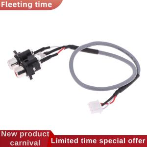 Fleeting time 30CM Audio Signal Cable 2 RCA TO XH2.54MM-3PIN Audio Input Socket Extended Sound Signal Interface For Amplifier Panel