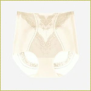 High Waisted Tummy Tuck Hip Lifting Panties Thin Section Stretch Fit Womens Panties Non-sticky