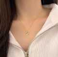 Kalung Cherry Rantai Silver Titanium Anti Karat Selamanya / Kalung Perempuan / Kalung Wanita Elegan. 