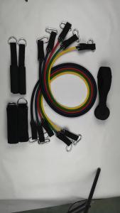 Shipped from China [BIN] Latex TPE Resistance Band Latex Yoga Training Resistance Band Multi-Functional Chest Expander Arm Strength 11 Set of Resistance Bands