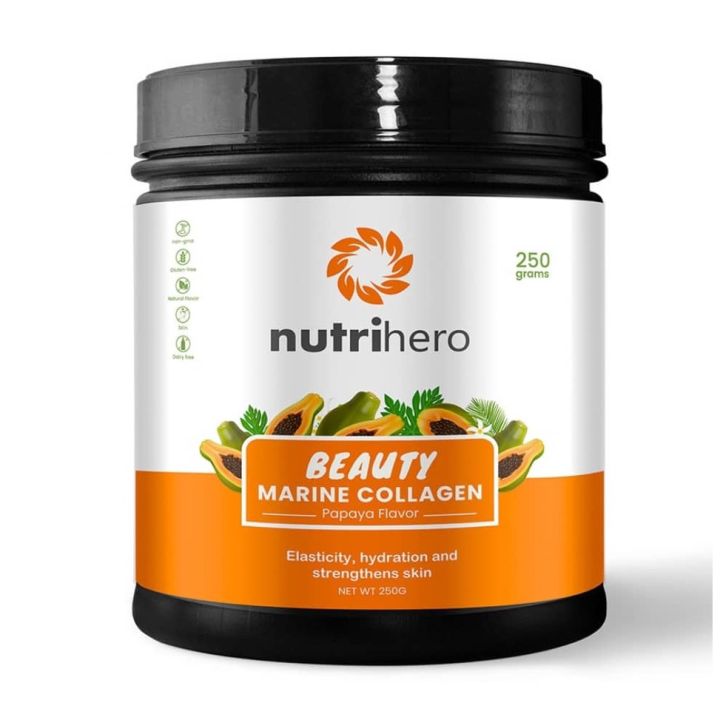 Nutrihero Best Beauty Marine Collagen Peptides Supplement Powder With ...