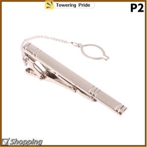 [Towering Pride] 1PC màu bạc Cà Vạt Pin tie clip cho nam giới đám cưới Cà Vạt Tie Clasp Clip