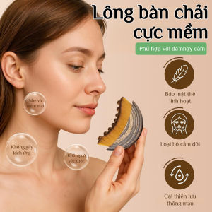 🌸JUELREOU-Bàn chải mặt đường viền lớn/Bàn chải thoát bạch huyết mặt/Bàn chải massage cổ/Bàn chải massage giảm mệt mỏi