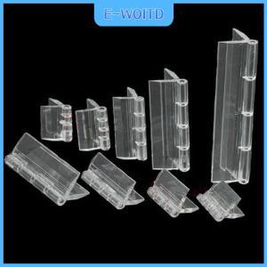 【E-WOITD】 10pcs ทนทานใสบานพับพับอะคริลิคโปร่งใสบานพับแก้ว5ขนาด