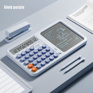 Large-screen calculator a tablet calculator with erasable handwriting for digital pen use suitable for office applications