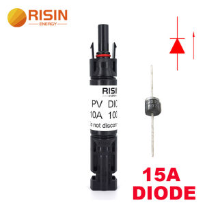 Risin 30A Solar SBD Connector MC4 Type Waterproof Bypass Diode Connector for Solar Panel Connection