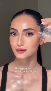 SKINTIFIC Velvet Matte Cushion Foundation Blue # 00 Porcelain    Full Coverage12H Oil ControlIdeal for Oily & Combination SkinWaterproofLong-Lasting Lightweight HydratingTransfer-Proof