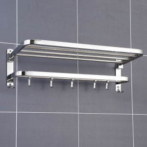 AE Giá treo khăn bằng thép không gỉ 304 Giá treo khăn không cần khoan giá đựng đồ phòng tắm giá đựng đồ phòng tắm khách sạn giá sắp xếp đồ.