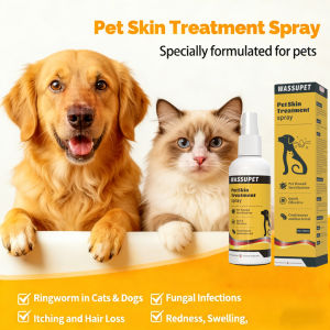 Pet Skin Treatment Spray 100ML Anti Fungal Anti Itch Spray Effective Relieve Dandruff Ringworm Skin Problems Professional Pet Skin Care Solution Mild Formula Easy Spray Use Daily Skin Disease Care Treatment Liquid Suitable For Dogs Cats Household Pets