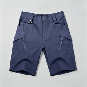 Navy Blue IX9 Mens Military Elastic Tactical Cargo shorts Waterproof Quick Dry Softshell Stretchable