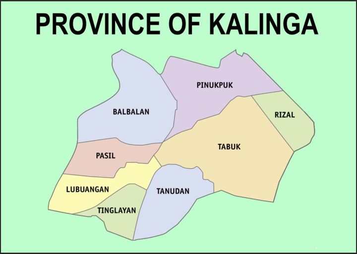 Kalinga Province Map A4 Laminated Chart | Lazada PH