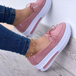 Free Shipping Plus-Size WomenS Spring Casual Shoes Thick-Soled With Front Laces