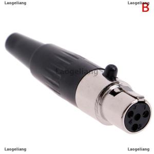 [COD] Laogeliang 1PC Mini XLR 3 4 PIN ปลั๊กตัวเมียขนาดเล็ก XLR Audio Microphone Connector for MIC