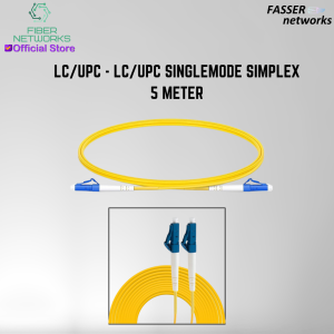 Fasser Patch Cord Fiber Optic LC/UPC-LC/UPC Single Mode Simplex - 5 Meter