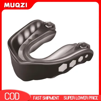 MUQZI Sports Braces for Breathing Comfort Soft Eva Material Mouthguard for Prolonged Use Professional Soft Eva Mouth Guard for Boxing Football Rugby Basketball Hockey – Sports for Adults for Asia