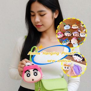 SWEET TIM บูริบูริเซมอน กระเป๋า Crayon Shin-chan ความจุขนาดใหญ่ โนฮาระ ชิโร กระเป๋าหูฟังขนนุ่ม ถุงเก็บของ แบบญี่ปุ่น กระเป๋าแขวนอนิเมะ ผู้หญิง