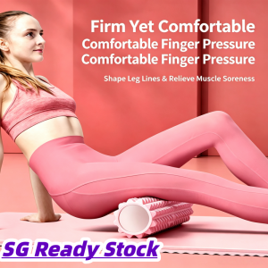 SG Ready Stock Spiky Foam Yoga Roller Muscle Massage Column Leg Shaping Relax Tool Home Gym Deep Tissue Massager