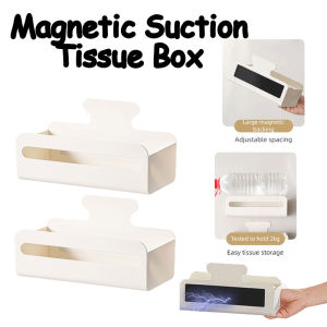 Magnetic Suction Tissue Box Refrigerator Adsorption Storage Rack Kitchen Tissue Box Sundries Storage Rack Kitchen Organizer