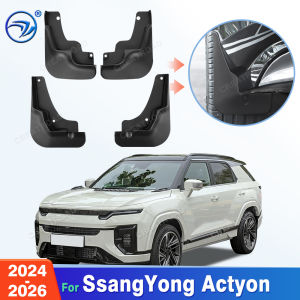 For SsangYong Actyon 2024 2025 2026 Fender Mudflaps Splash Guards Mudguards Mud Flaps Car Accessories