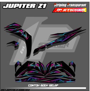 JUPITER Z1(COD) STIKER STRIPING MOTOR YAMAHA JUPITER Z1  - STIKER LIST GRAFIK SIMPLE WARNA VARIASI DESAIN RACING HOLOGRAM DAN TRANSPARAN BISA COD IP. PROJECT.KODE-152