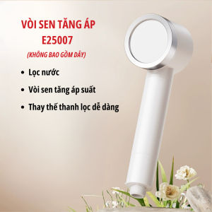 Vòi sen tăng áp ECOCO tích hợp chế độ khử CLO cao cấp thế hệ mới kèm lõi lọc nước an toàn cho da dễ dàng tháo lắp