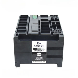 Compatible T8651 T8651XL Black Pigment Ink Cartridge for Epson WorkForce Pro WF‑M5190DW BAM WF‑M5191 WF‑M5193 WF‑M5690DWF WF‑M5690DWF BAM WF‑M5693 Printers 185ML 10000 Pages