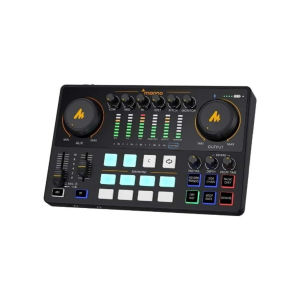 MAONO AME2 Soundcard Studio Audio Interface for PC Smartphone Live Streaming Karaoke Podcast Console