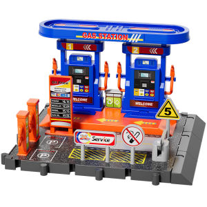 Oldlaiben ชุดของเล่นปั๊มน้ำมัน ชุดสถานีบริการเด็ก รถเลื่อน+ปั๊มน้ำมัน ของเล่นสวมบทบาท การจําลองสถานการณ์ ของขวัญสําหรับเด็ก