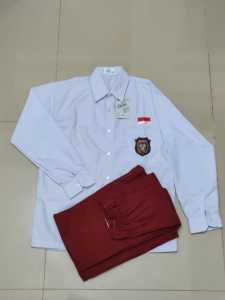 STELAN SERAGAM BAJU LENGAN PANJANG ROK PANJANG SD