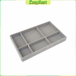 C.N. Stackable Jewelry Drawer Organizer Velvet Trays Showcase Holder Storage for Necklace Ring Earring