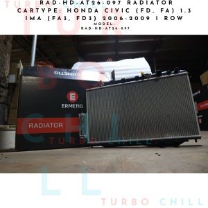 RADIATOR CARTYPE: HONDA CIVIC (FD FA) 1.3 IMA (FA3 FD3) 2006-2009 1 ROW