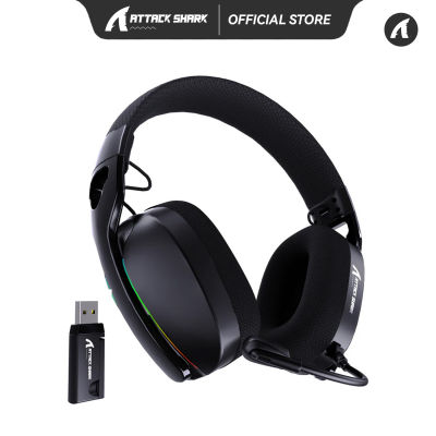 ATTACK SHARK L90 Flodable RGB Ultra-Light Tri-Mode Gaming Headset Foldable Lightweight RGB Wireless Gaming Headset for PC/PS4/PS5/Switch/Xbox