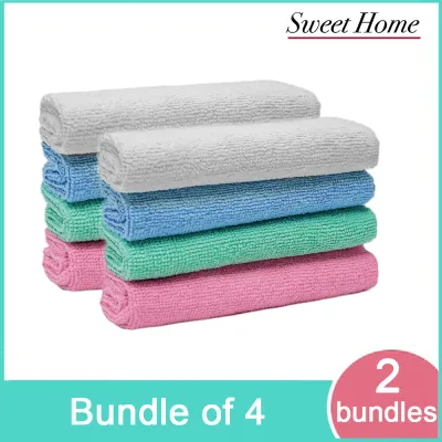 Sweet Home 2 bags Multi-purpose Microfiber Cleaning Cloth Household Office Kitchen Bedroom Car Clean Towel