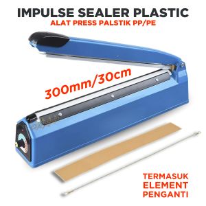 Press Plastik Listrik Sealer Vipoo V-300 30 cm & Vipoo V-200 20cm Impulse Sealer / Alat Press Perekat Plastik 30 CM (LAS PLASTIK) / Sealer plastik