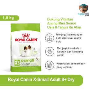 ROYAL CANIN XSMALL ADULT 8 PLUS 1.5KG MAKANAN KHUSUS ANJING SENIOR