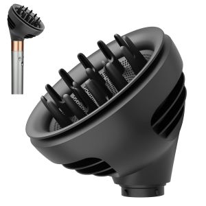 Phụ kiện tạo sóng gợn cho máy tạo kiểu tóc Airwrap HS01 HS05 HS08 Đầu khuếch tán tóc cải tiến với chế độ khuếch tán và tạo độ phồng giúp làm khô tóc nhanh hơn và định hình sóng lọn tóc.