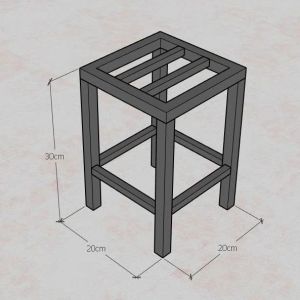 Kệ sắt Vuông 20x20cm Cao (30 - 70)cm thép hộp 20cm - Kệ để chậu cây