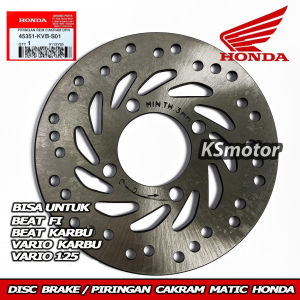 DISC BAREKE /PIRINGAN CAKRAM REM DEPAN HONDA KVB / KVY ASLI ORIGINAL HONDA BEAT SPACY KARBU SCOOPY ESP POP VARIO 110 FI VARIO 125