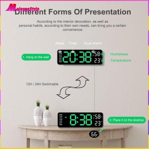 【HOT】 นาฬิกาปลุกนาฬิกาดิจิตอล LED นาฬิกาปลุกนาฬิกาจำนวนมากแสดง USB การชาร์จนาฬิกาปลุกสองนาฬิกามัลติฟังก์ชั่นสำหรับห้องนอน