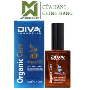 Bộ dầu gội xả kem ủ tóc tinh dầu phục hồi giữ màu Diva 50ML - 750ML