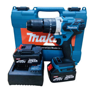 [ SALE 50% ] Máy Khoan Pin 199V Makita Mẫu Mới - Máy Bắn Vít Pin Makita Không Chổi Than 199v 2 Pin - 13mm Đa Năng Máy Khoan Bắt Vít Gia Đình Cầm Tay Dùng Pin Li-Ion Chất lượng cao 3 chế độ khoan có thể điều chỉnh tốc độ.