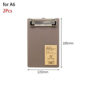 MIRELAE 2Pcs Writing Pad A6/A5/A4 Clipboard Document Folder Ticket Bill Holder File Folder Board Durable Notepad Board Menu Paper Clips