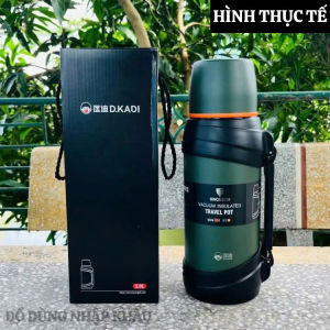 Bình giữ nhiệt inox 304 cao cấp có dây đeo và quai xách dung tich 2000ml