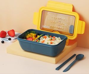 Gloricon Portable Lunch Box / Food Container With Cutlery Set