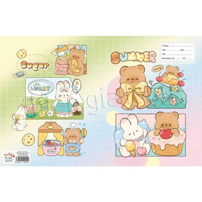 (Hàng mới 2026) Set 10 bao tập + bao kiếng nai dễ thương | Giấy Bao Tập tiện lợi sẵn bao kiếng