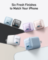 Anker USB C Charger Block, 20W PIQ 3.0 Compact Fast Charging for iPhone 17/16/15 and More Series, Galaxy, Pixel 4/3, iPad A2637. 